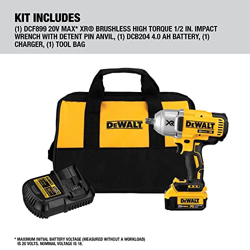 20V Max Brushless High Torque 1/2-Inch Cordless Impact Wrench Kit L8432