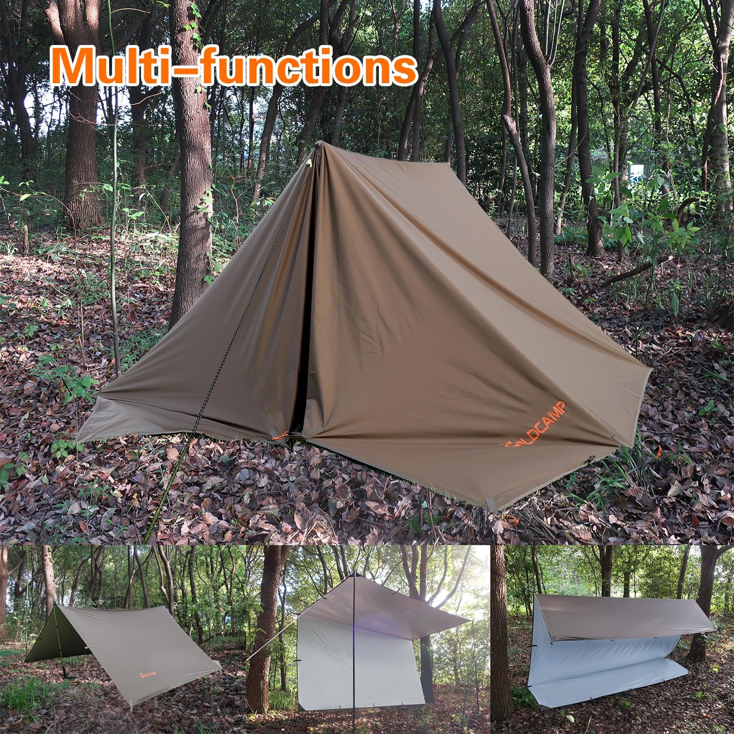 70D Nylon 10''X10'' Waterproof Camping Tarp I138