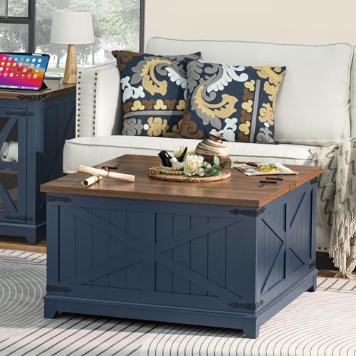 Coffee Table Set of 3 with Charging Station and Hidden Storage F63964