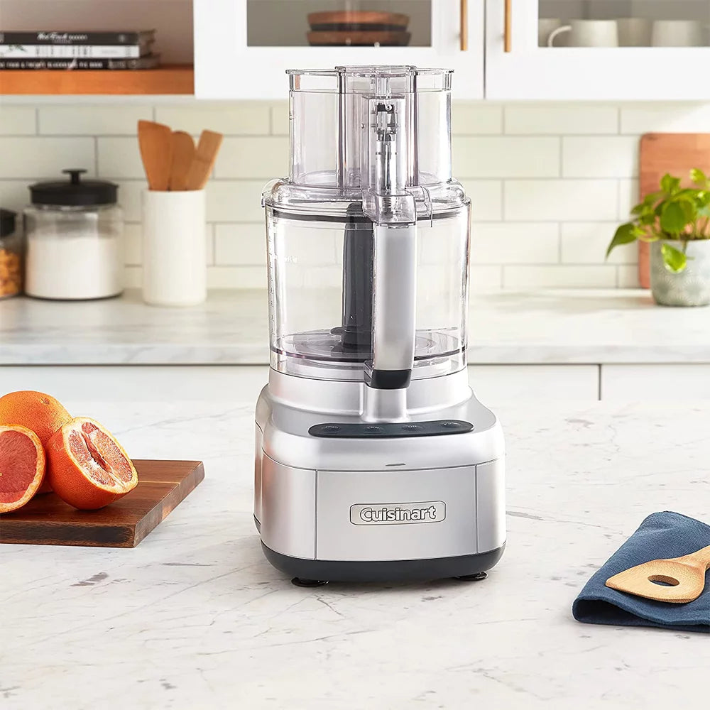 11 Cup Silver Food Processor with 12 Piece Stainless Steel Knife Set Y972118