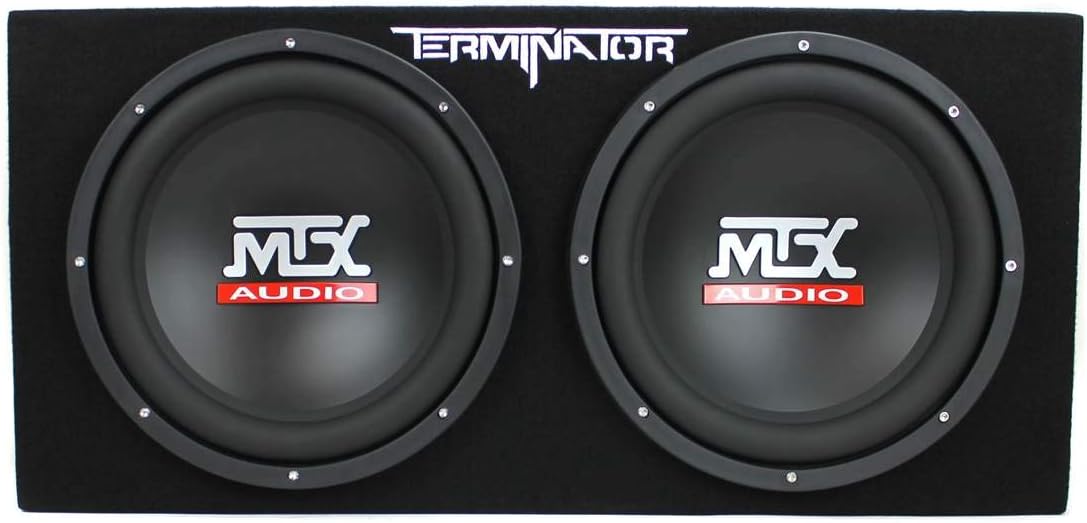 12 Inch 1200W Dual Loaded Car Subwoofer Audio Sub Box and Amplifier with 4 Gauge 3000 Watt Amplifier Wiring Amp Kit L236696