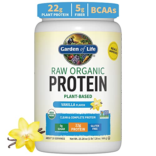 Organic Vegan Vanilla Protein Powder 22g Plant Based Protein 1.5 LB L48186