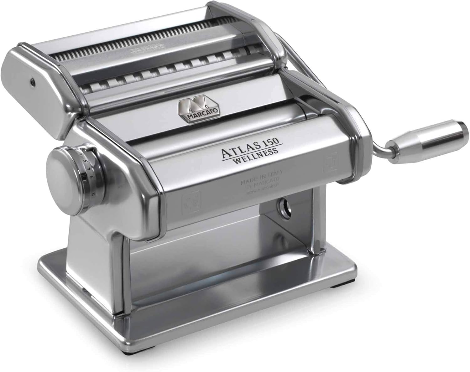 Red Pasta Machine with Pasta Cutter and Hand Crank X325