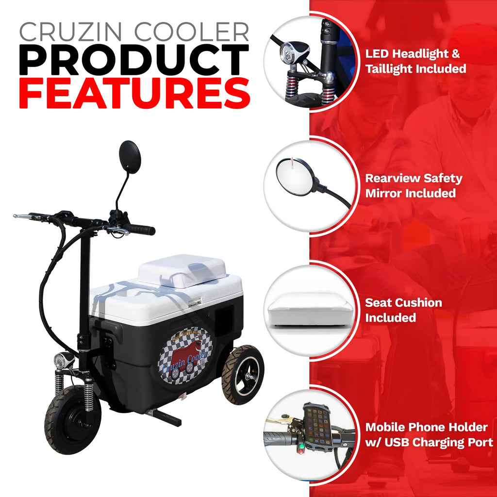 Motorized Ice Chest Scooter, 13 MPH Top Speed R436