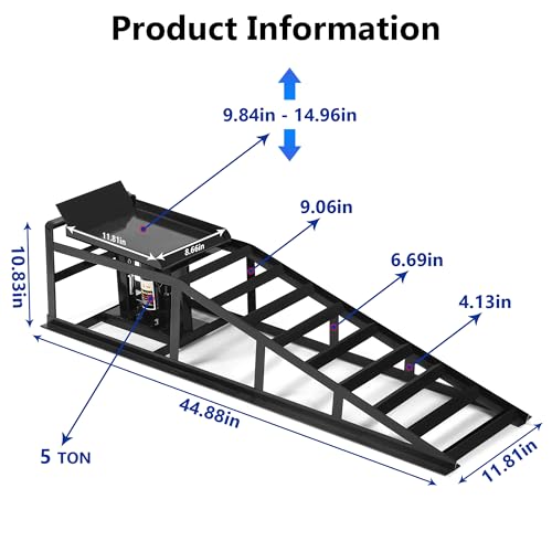 2PCS Heavy Duty Hydraulic Car Ramps D39031