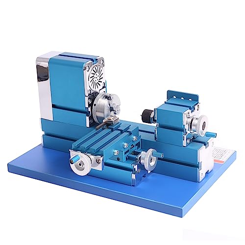 Miniature Metal Lathe - 36W 20000RPM Blue L3027
