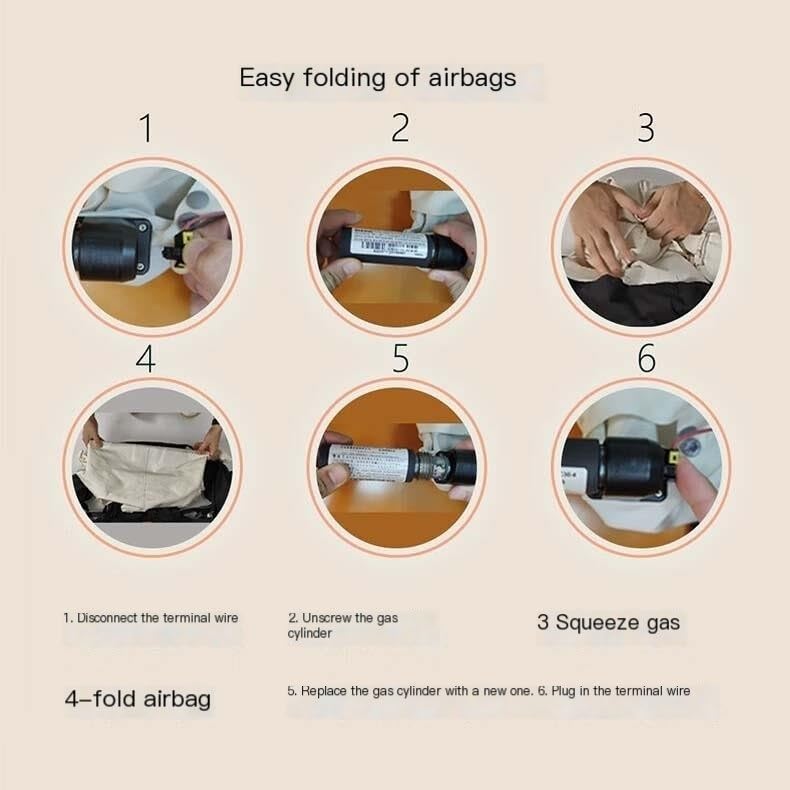 Anti-fall Airbag Vest With Head/neck/tail Airbags U3193