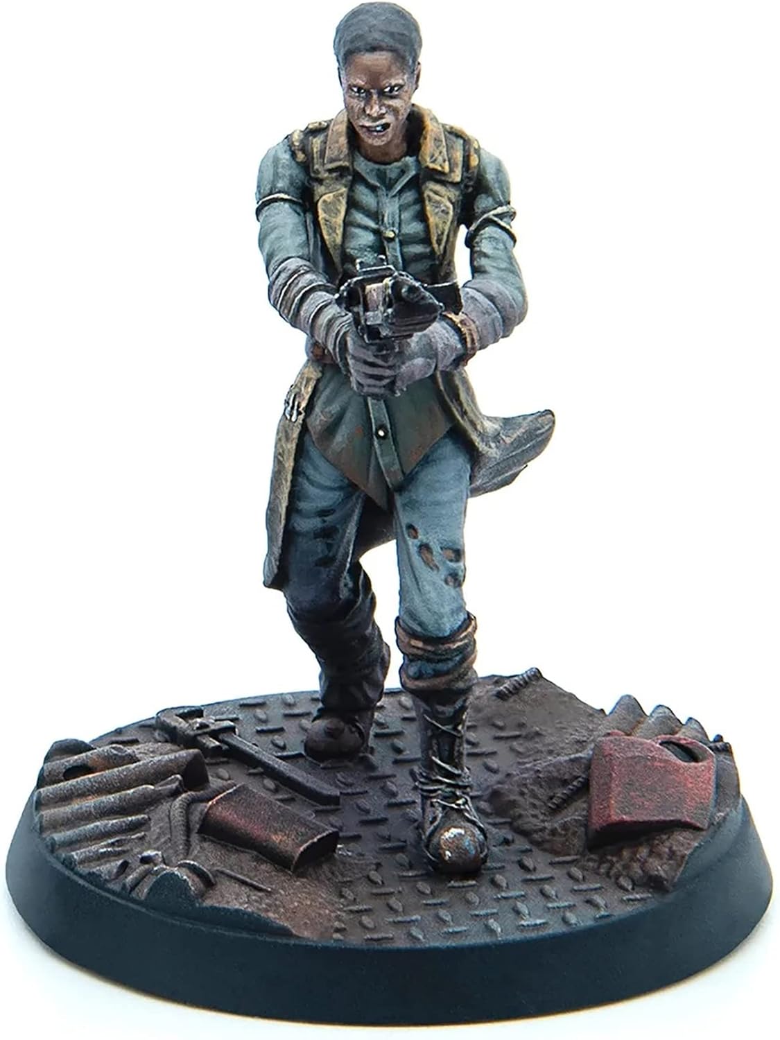 6 Unpainted Resin Miniatures with Scenic Bases N42782