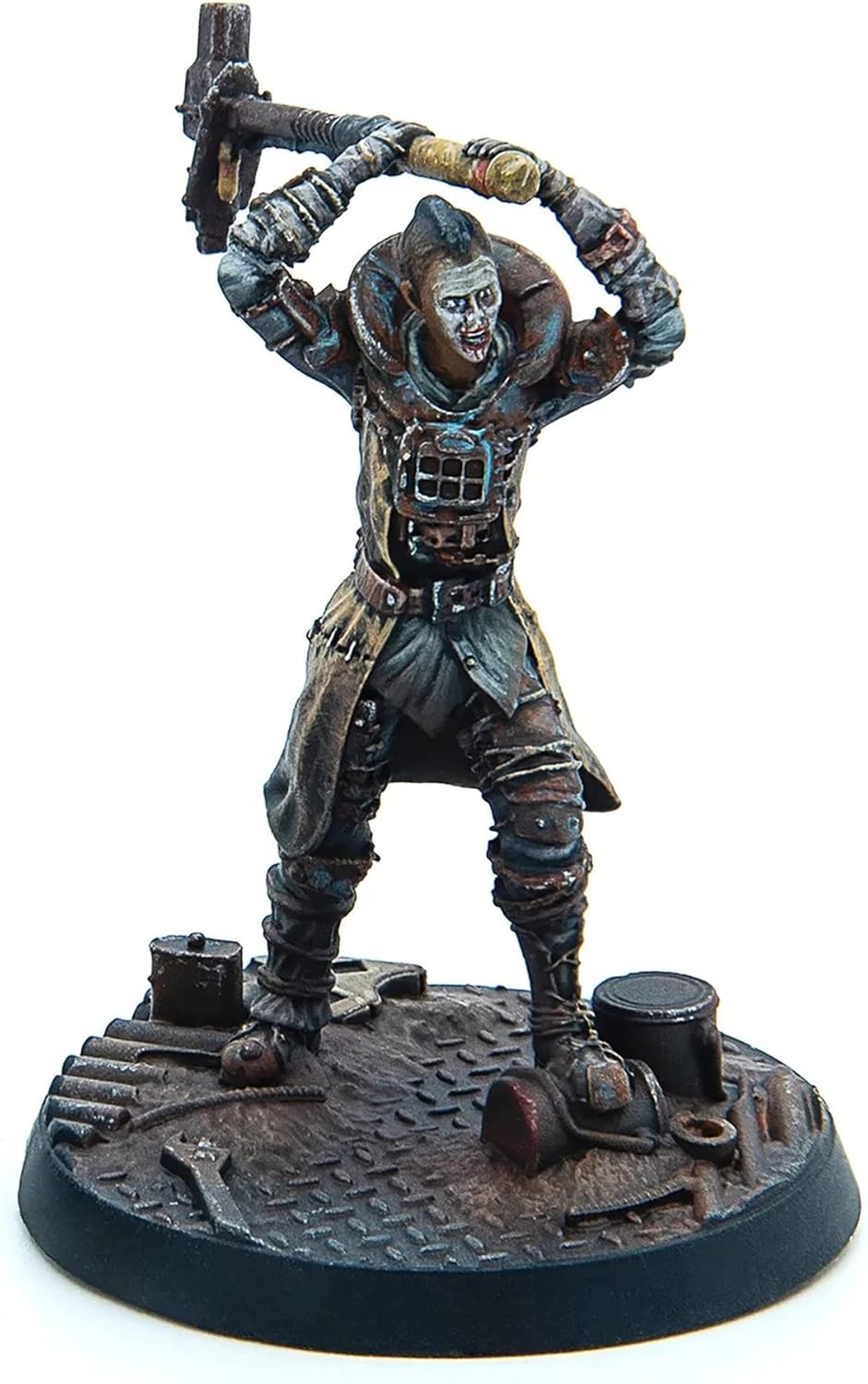 6 Unpainted Resin Miniatures with Scenic Bases N42782