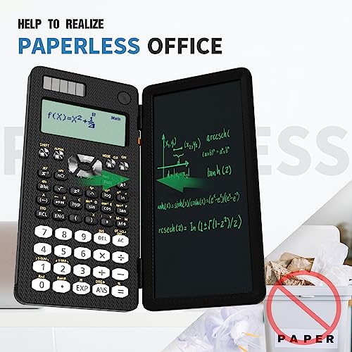 Pink 991ES MAX Foldable Scientific Calculator with Notepad 417 Function Solar Energy N11598