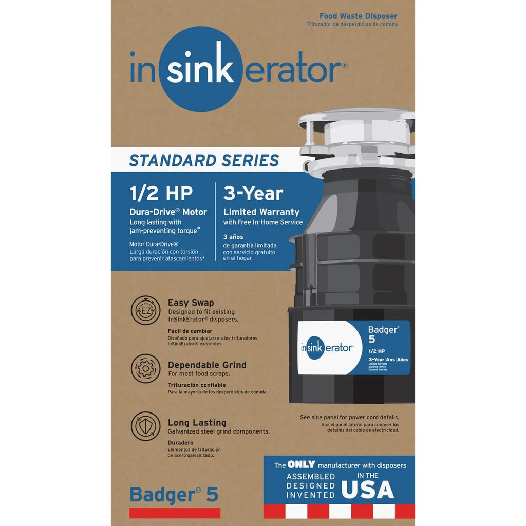 1/2 HP Continuous Feed Garbage Disposal G536
