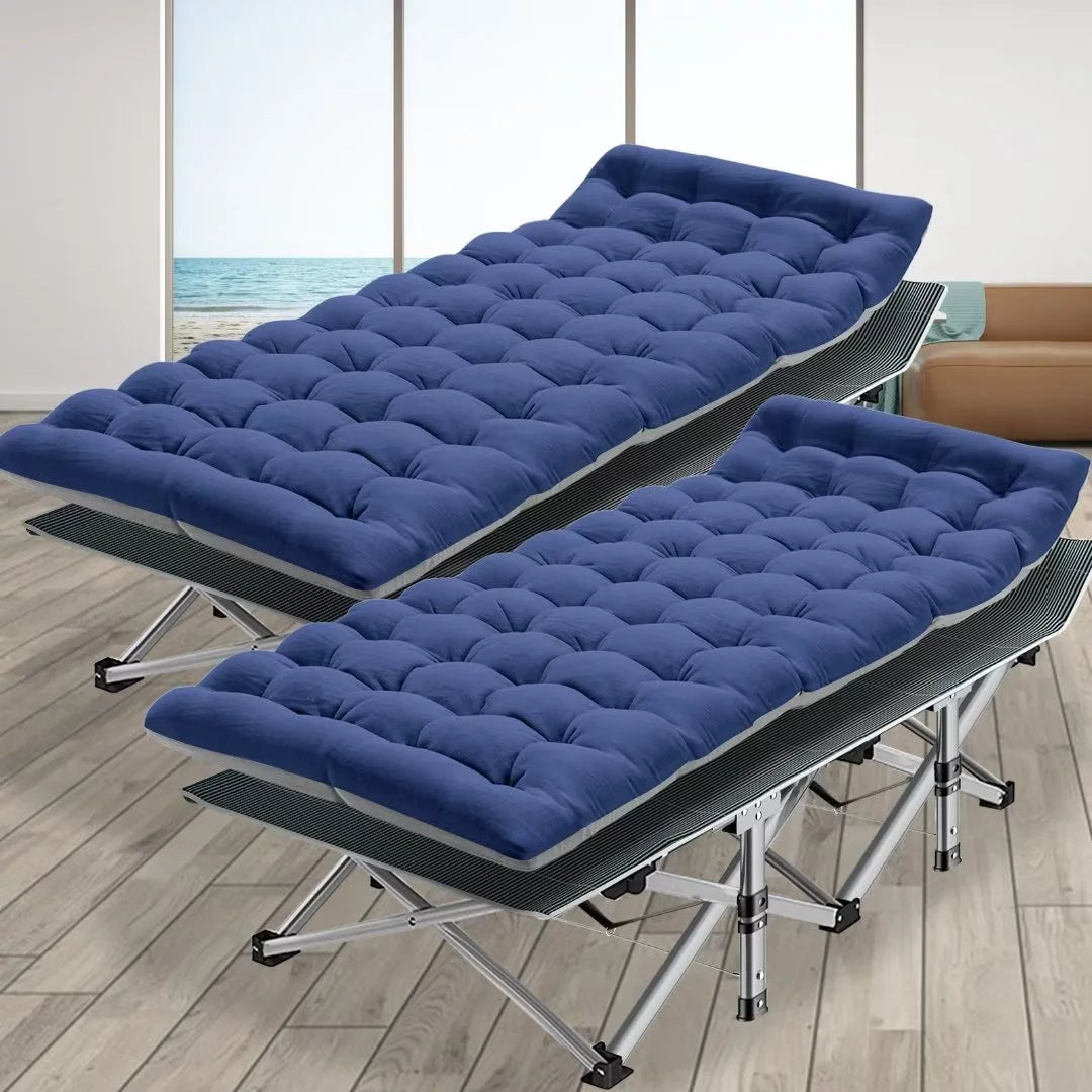 2 Pack Folding Camping Cot with Carry Bag M442553