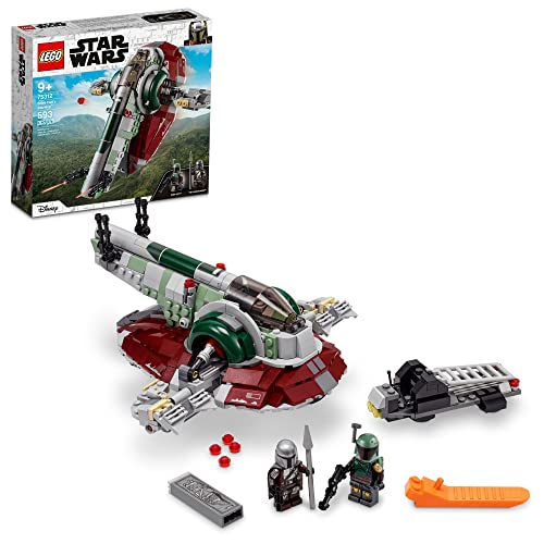 Boba Fett Starship Building Toy with Rotating Wings and 2 Minifigures P541