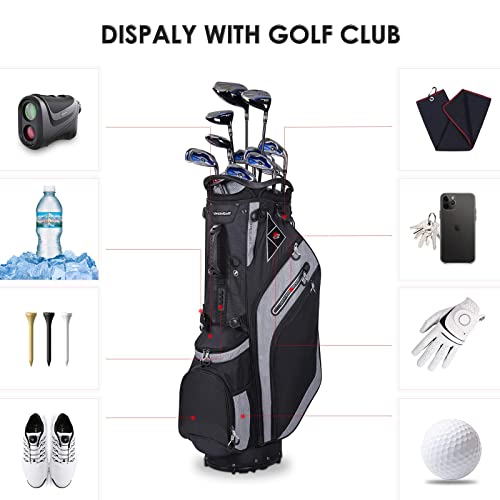 14 Way Top Dividers Golf Stand Bag with Dual Strap and 8 Pockets G497