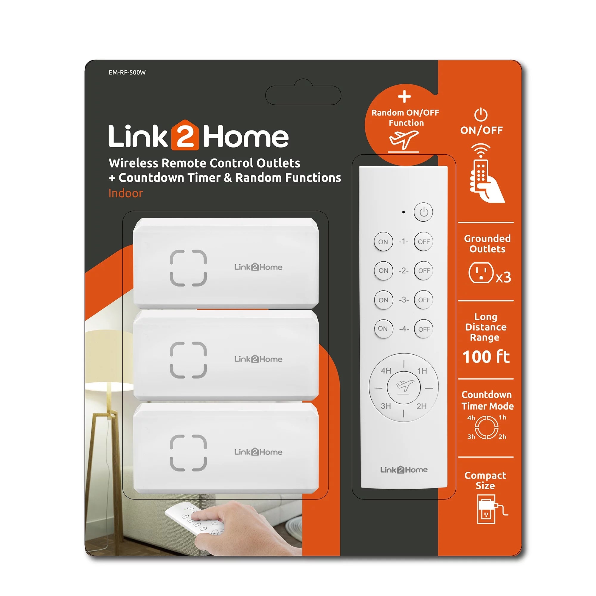 Wireless Remote Control Outlet Light Switch G862