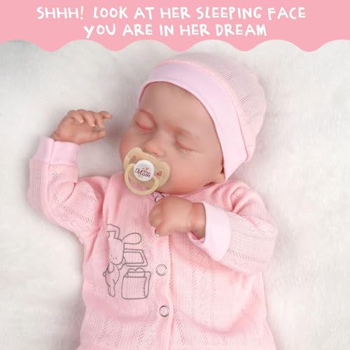 18 Inch Soft Body Realistic Reborn Baby Doll with Clothes and Toy Accessories U532749