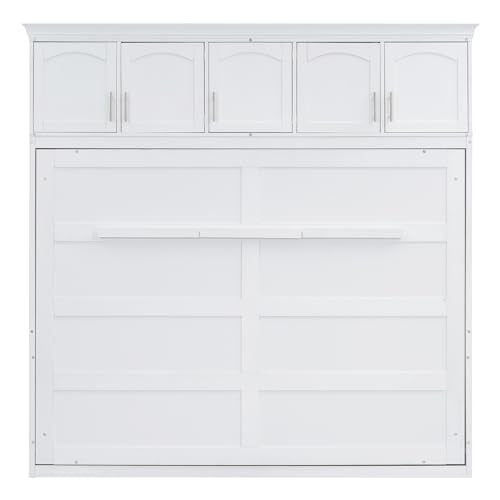 Full Size Murphy Cabinet Bed with Drawer Y605
