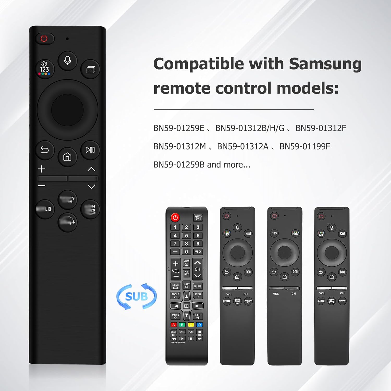 Voice Remote for Samsung Smart TV N385900