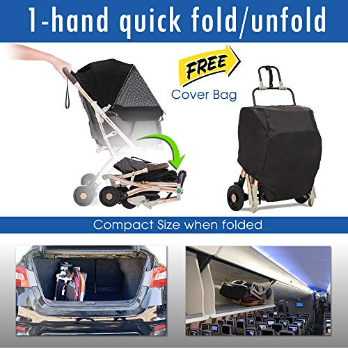 Taupe Light-Weight Pet Stroller with Aluminum Frame J3654