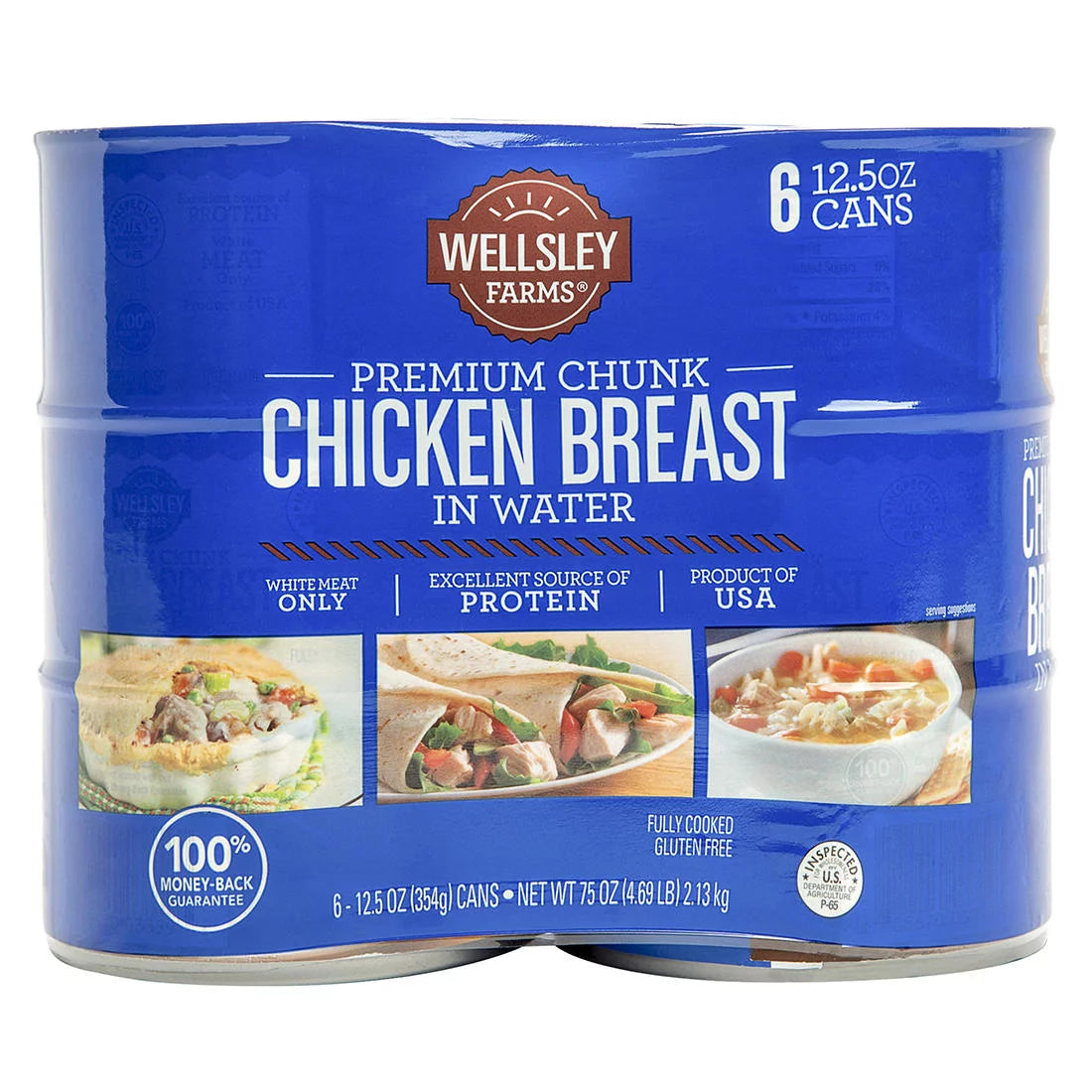 Chunk Chicken Breast in Water 6 Ct. 12.5 oz. M81476