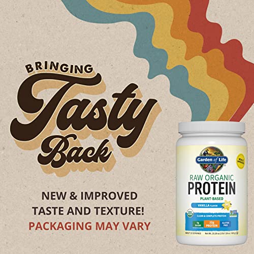 Organic Vegan Vanilla Protein Powder 22g Plant Based Protein 1.5 LB L48186