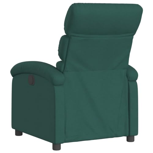 Dark Green Fabric Recliner Chair with Manual Adjustment G580