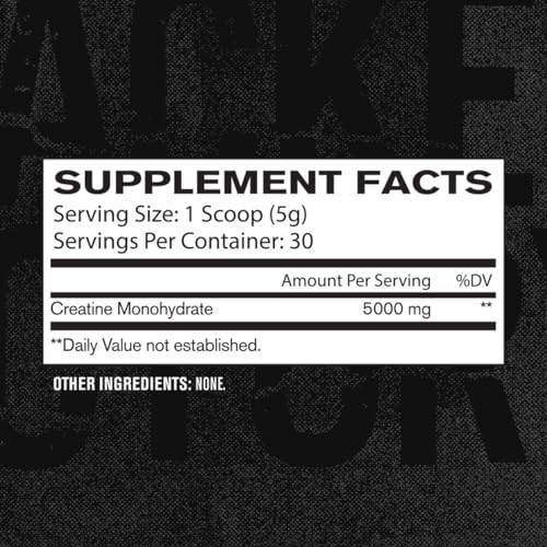 Creatine Monohydrate Powder 425g 85 Servings Unflavored C381