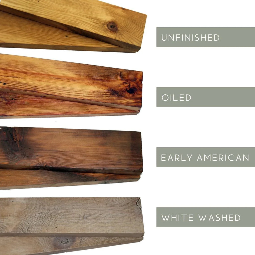 Reclaimed Wood Mantel Shelf, 66" L X 8" D, 2" Thickness O44768