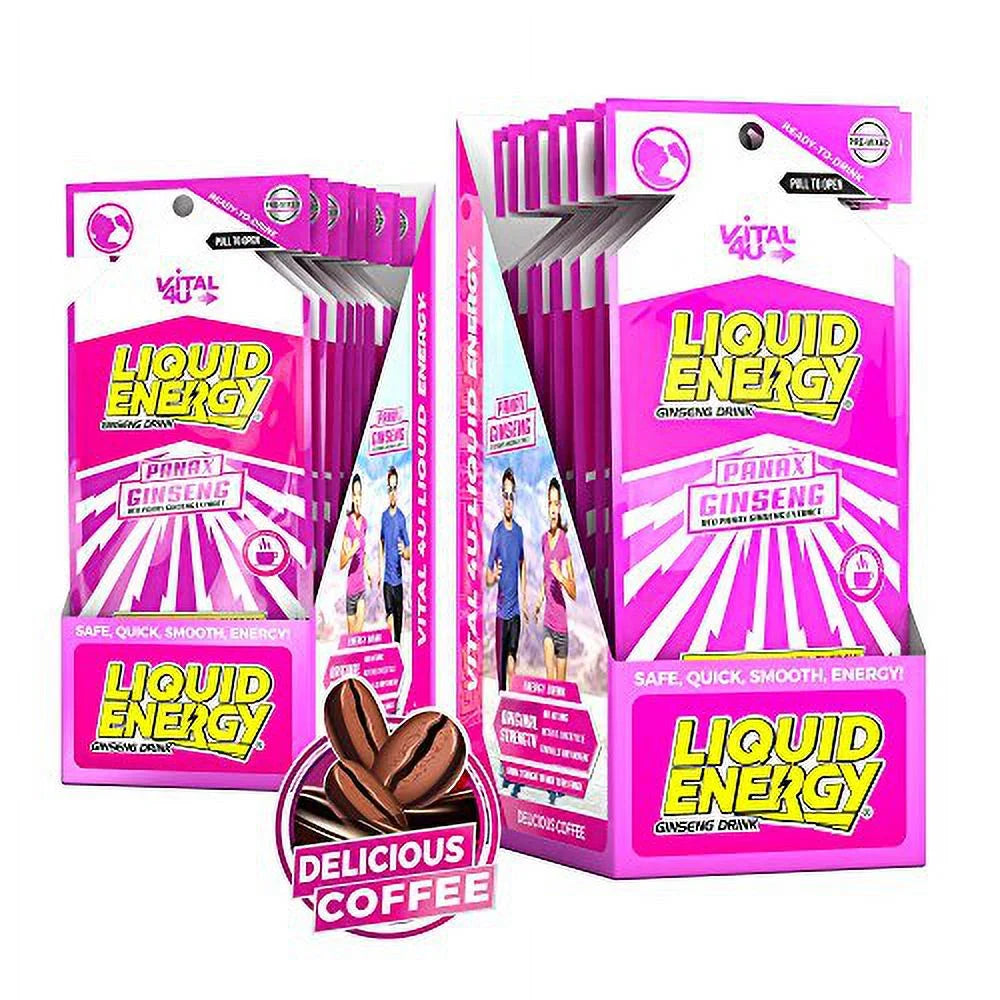 Liquid Energy Energy Shot with Panax Ginseng Extract, 24 Count I70602