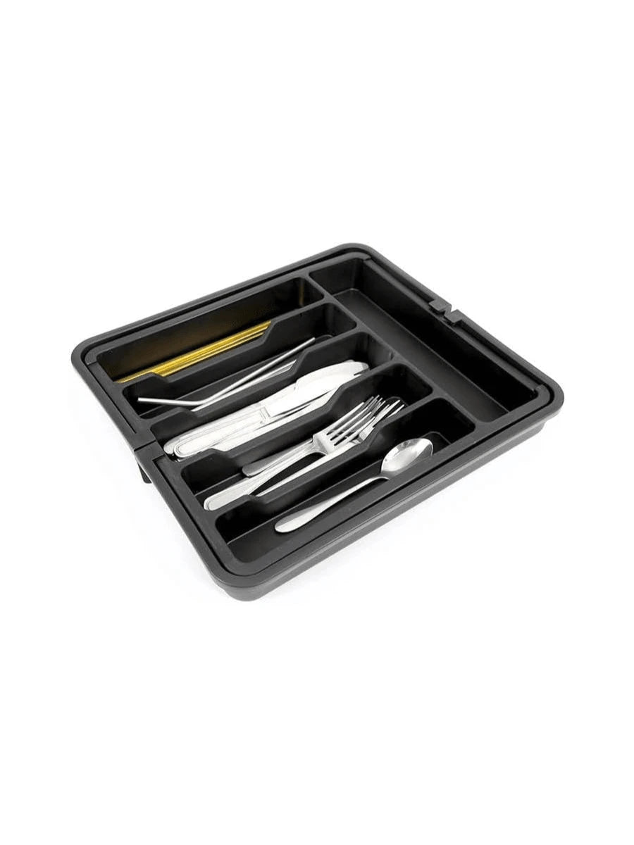 Expandable Black Silverware Utensil Organizer Z10274