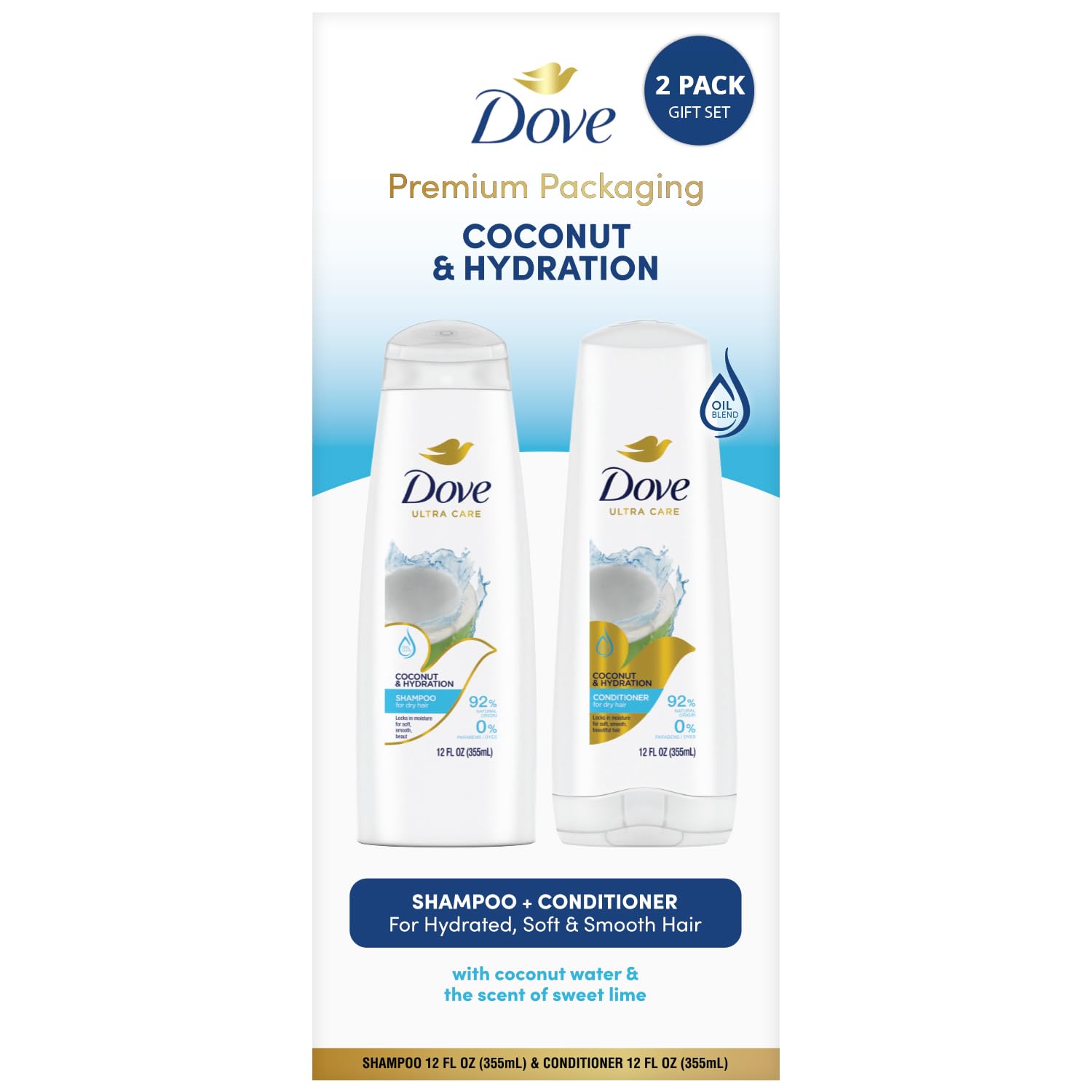 Shampoo and Conditioner Set, 12 Oz (2 Piece Set) Y2223