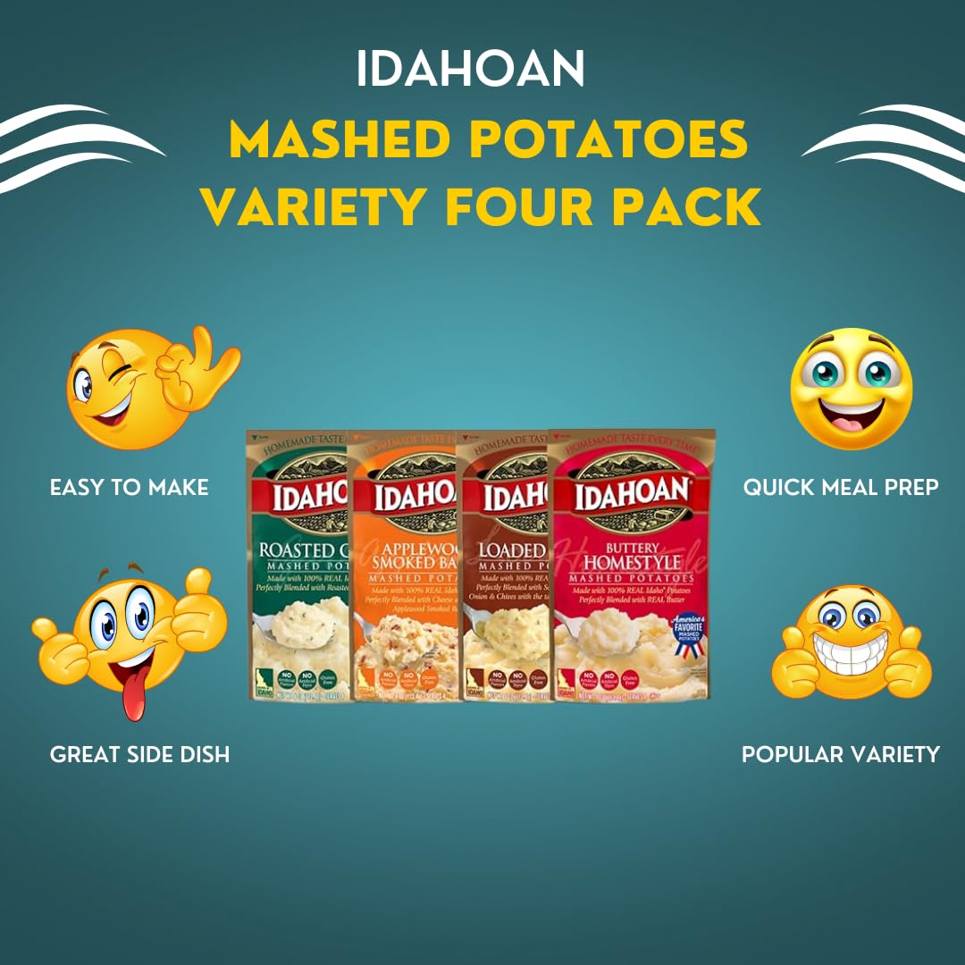 Instant Mashed Potatoes Variety Four Pack J67588