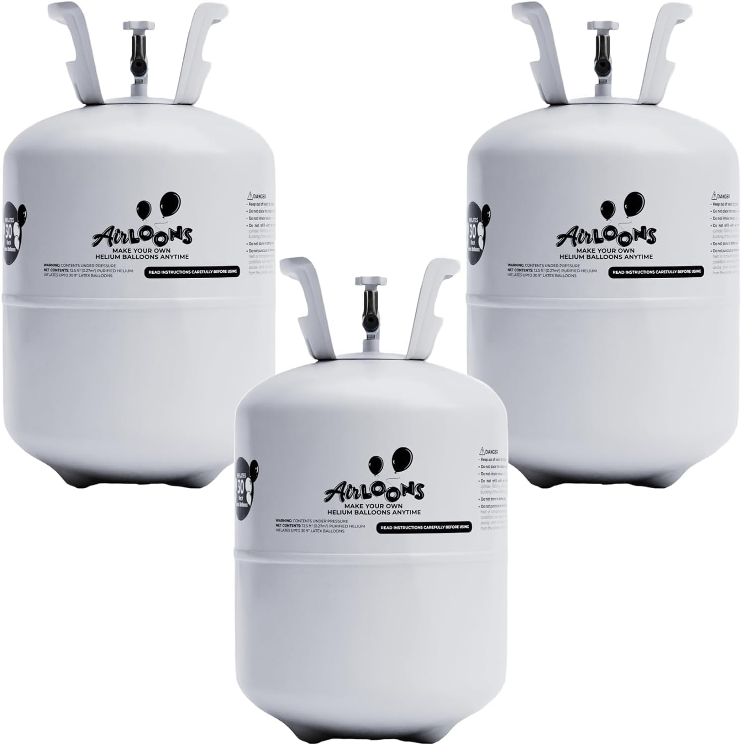 Helium Tank 7 cu. ft. Cylinder for 90 Latex Balloons C69155