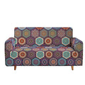 Orange Stretch Sofa Slipcover for 3-Seater S499