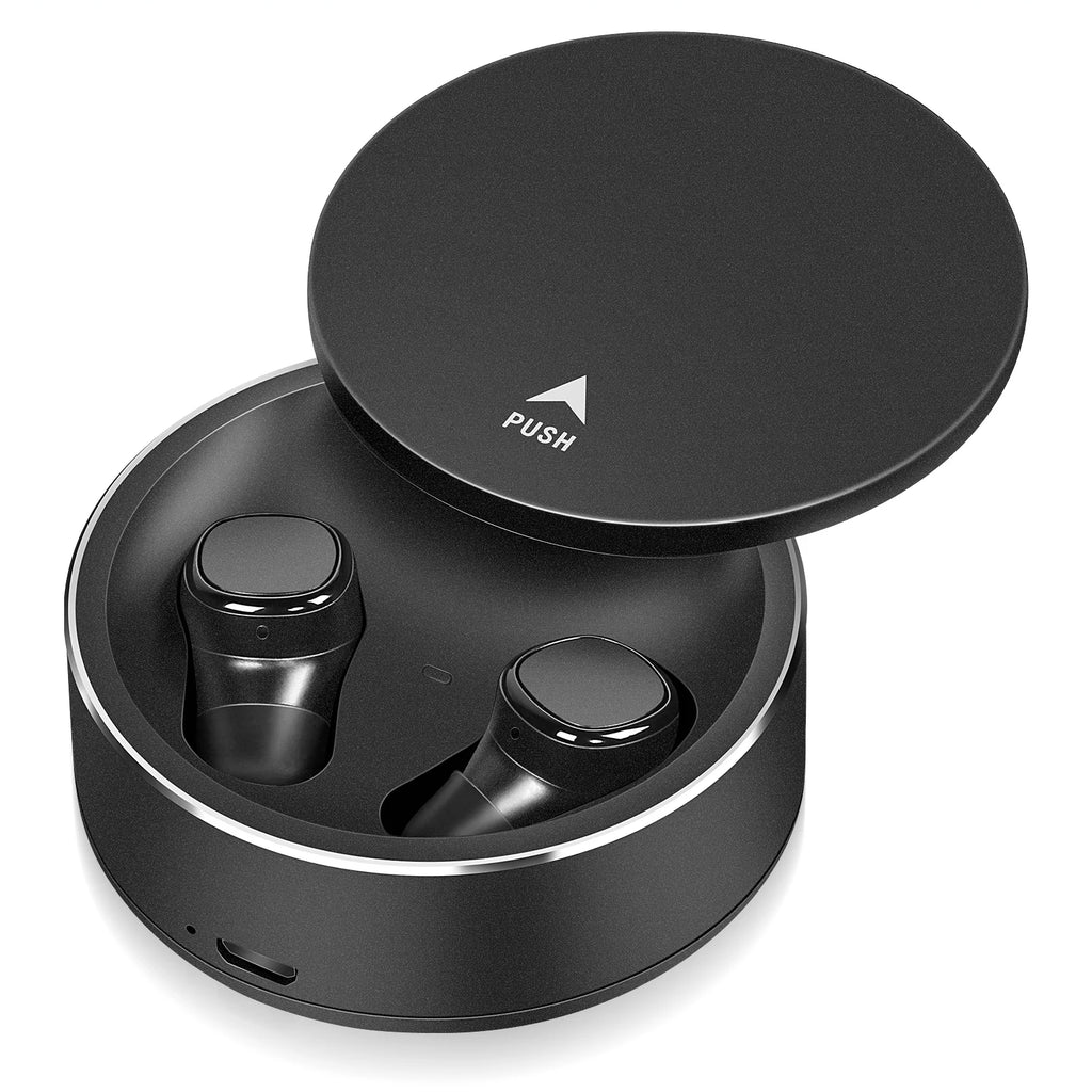 Black Wireless Earbuds with Mic J365