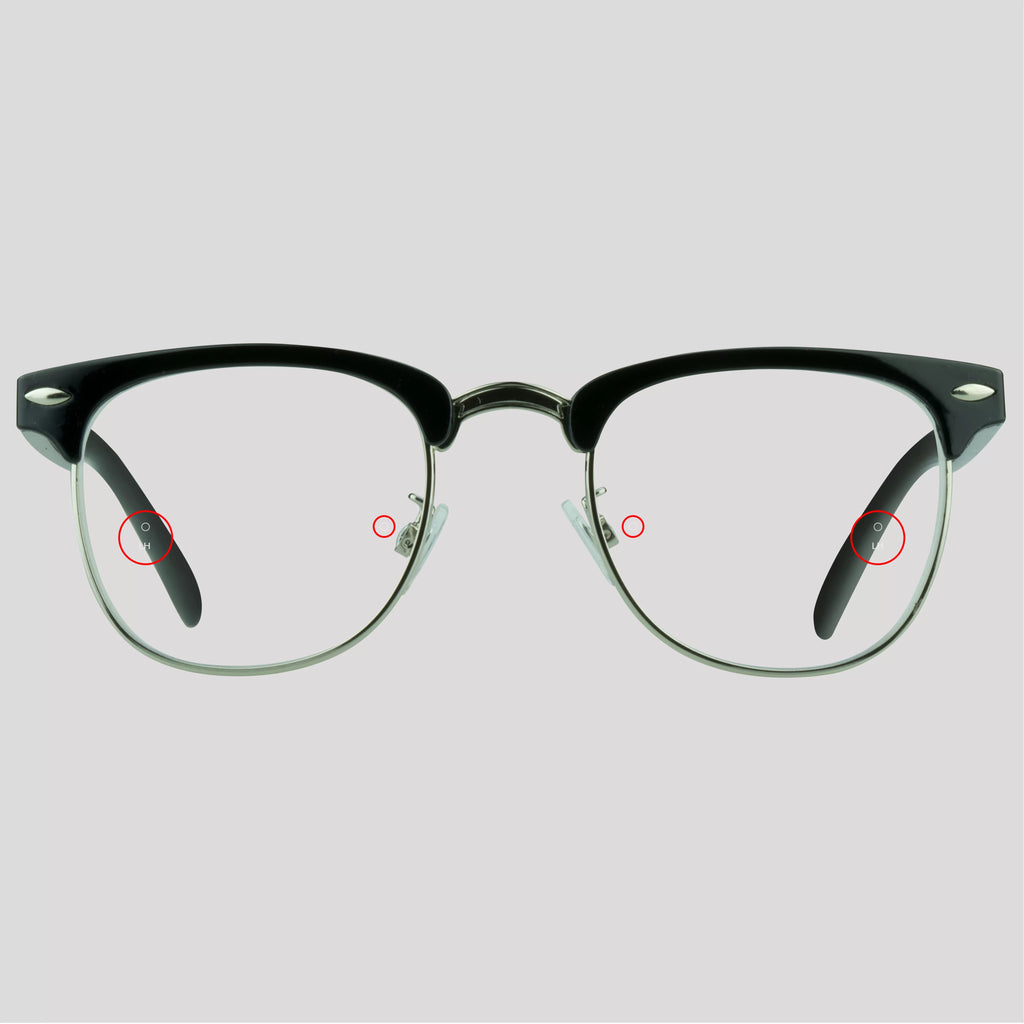 Horn Rimmed Frame Reading Glasses 2 Pairs D413