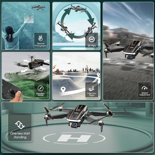 Brushless Motor Drone with Camera, 1080P HD Camera, 2 Batteries, Carrying Case S472