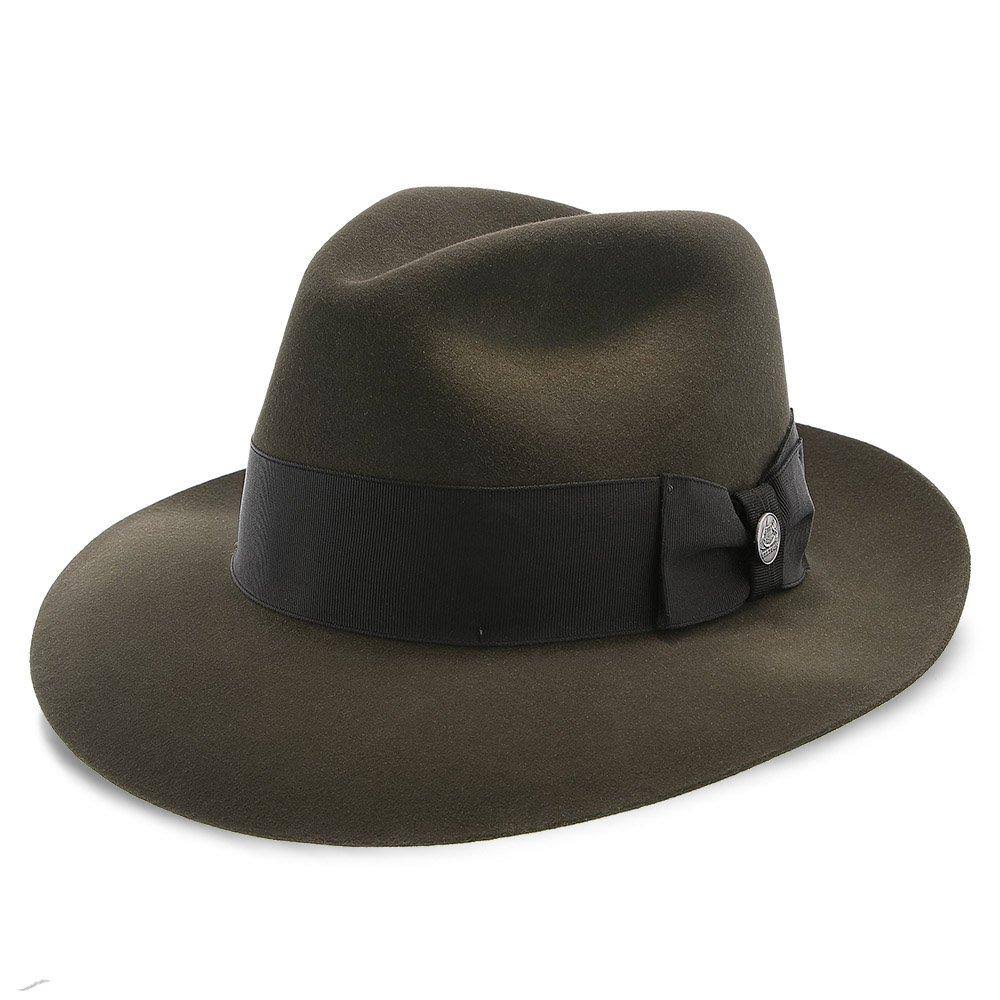 Gray Fur Felt Fedora Hat J55913