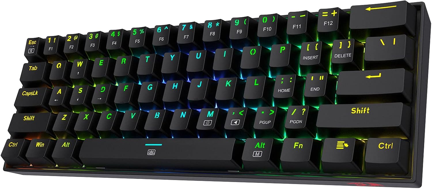 White 61 Keys Compact Mechanical Keyboard T87832