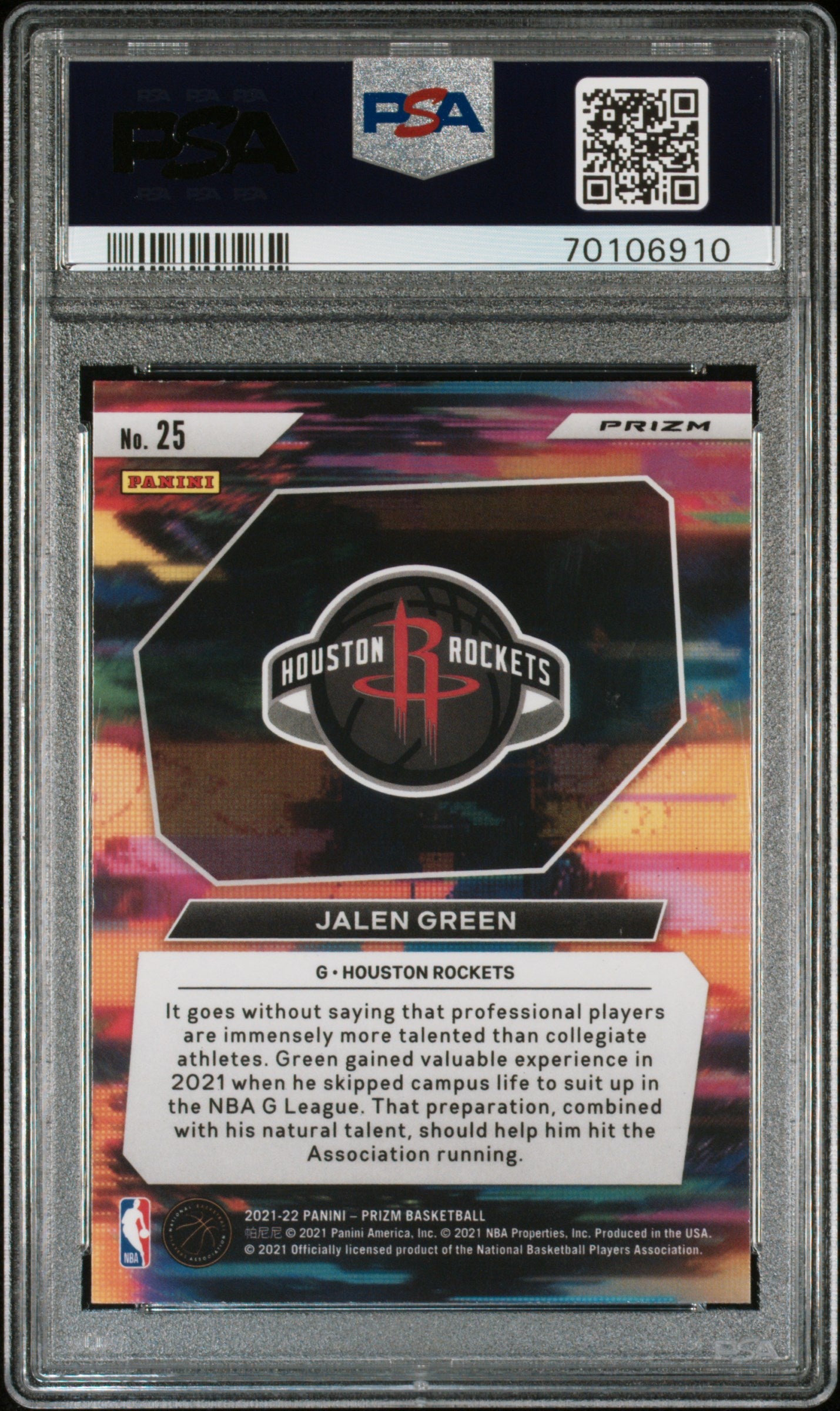 Green Rookie Card #25 PSA 9 R18882