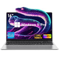 16 Inch Laptop Computer with 16GB RAM 1TB SSD N100 Processor FHD 1920 * 1200 Backlit Keyboard Windows 11 Pro Fingerprint Unlock C99103