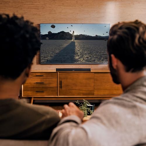 Black Smart Soundbar with Bluetooth and Voice Control X3335