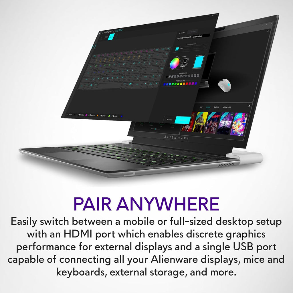 14" QHD+ 165Hz Gaming Laptop, Intel Core i7, NVIDIA GeForce RTX 4060 8GB, 32GB RAM, 1TB SSD, Lunar Silver R8211