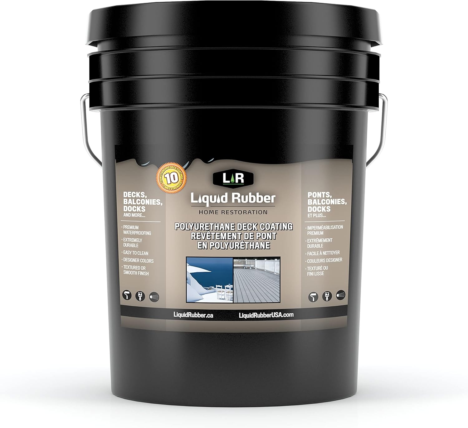 White 5 Gallon Deck Coating N8578