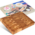 XL Acacia End Grain Wood Cutting Board (20x15x1.5in) C496