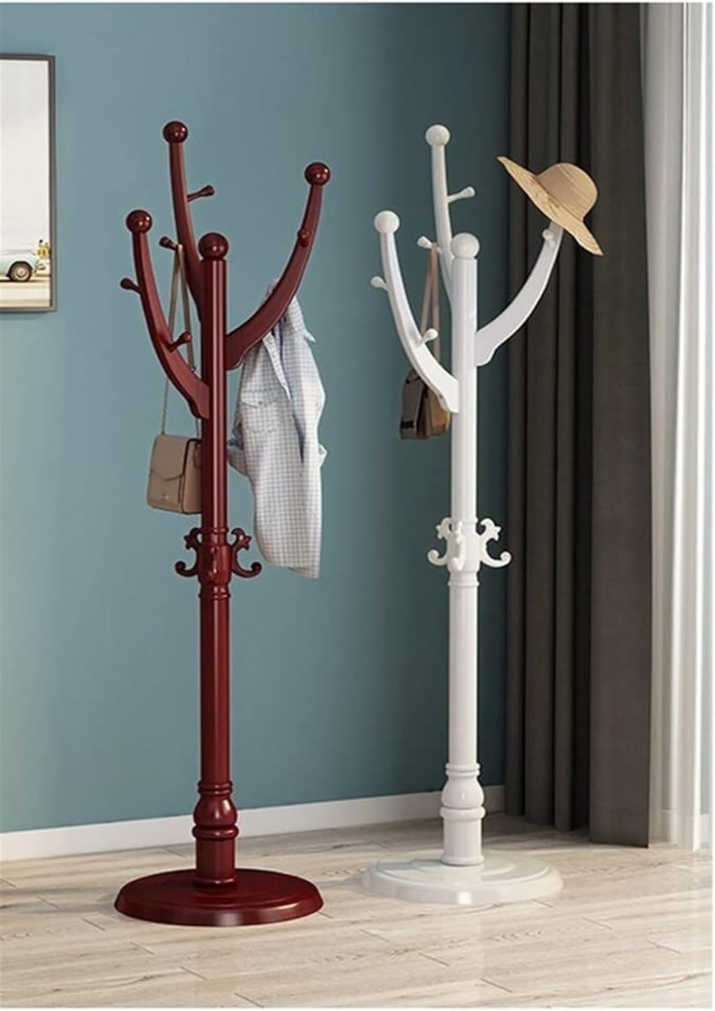 Free Standing Coat Rack with 9 Hooks A562