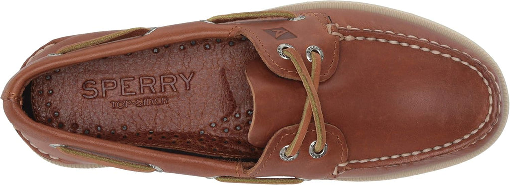Men's Leather Boat Shoe Tan Y4296