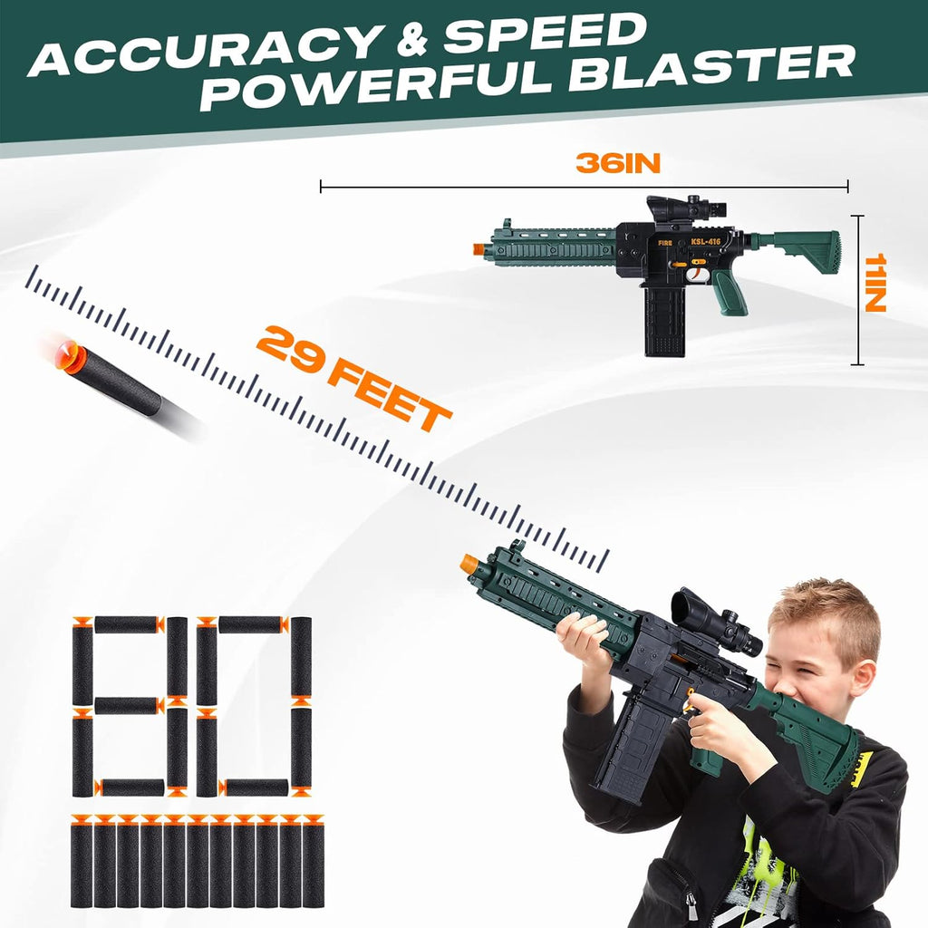 Automatic Electric Foam Blaster Toy Gun with Soft Foam Bullets L44590