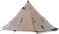 Canvas Hot Tent with Stove Jack, 4 Season Pyramid Teepee Tent K9472