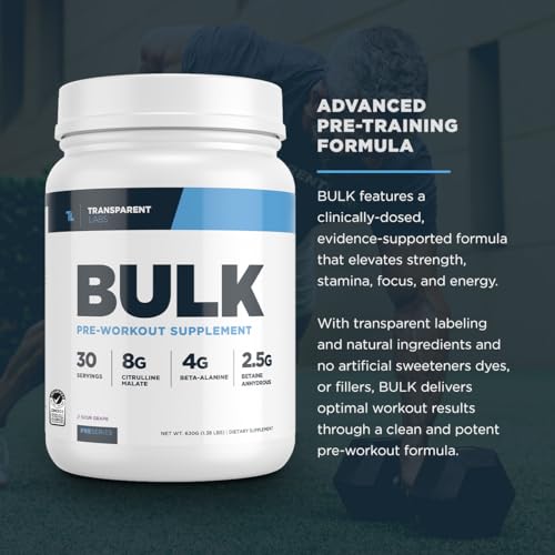 30 Servings Blue Raspberry Pre-Workout Powder & 30 Servings Tropical Punch Creatine HMB C726
